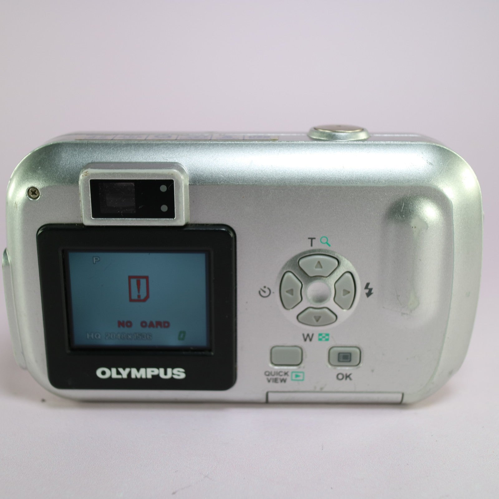 Olympus Camedia C-160 Zoom 2.0MP Compact Digital Camera Silver Tested