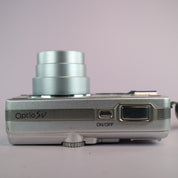 Pentax Digital Camera Optio Sv 5.0MP Silver Tested Full Working Set