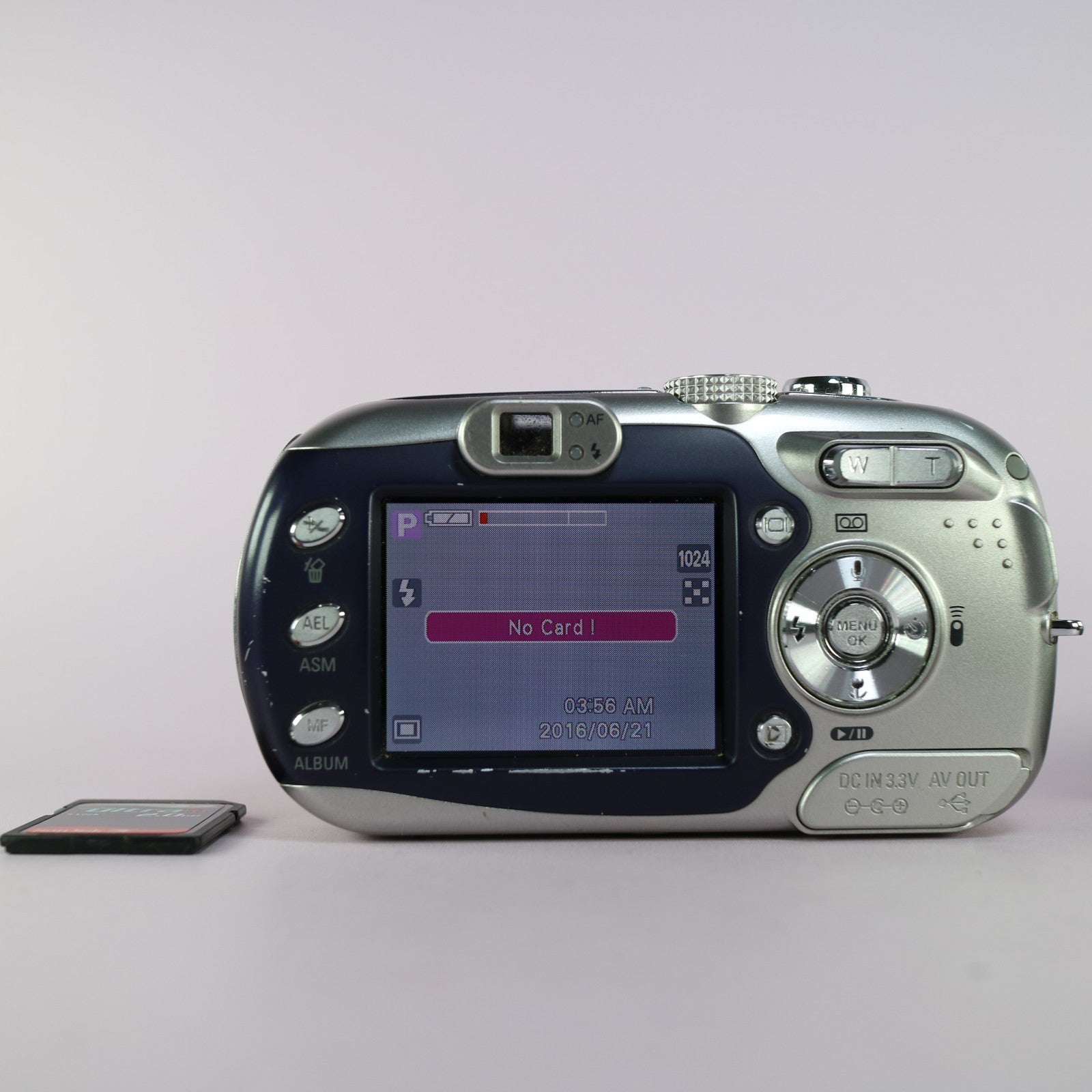 Samsung Digimax V700 7.1MP Compact Digital Camera Blue Tested Full Working Set