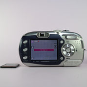 Samsung Digimax V700 7.1MP Compact Digital Camera Blue Tested Full Working Set