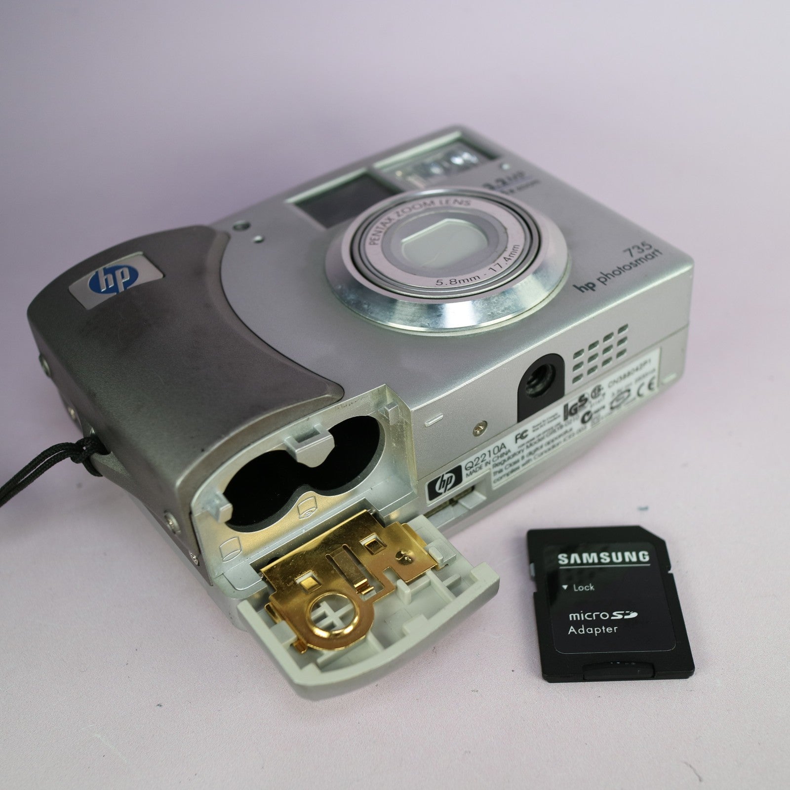 HP Digital Camera Photosmart 735 3.2MP Silver Tested