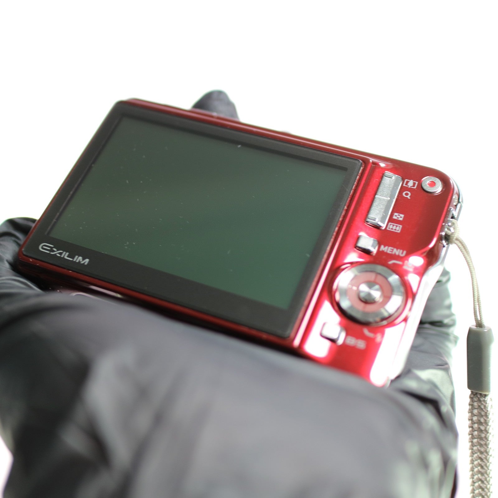 Casio Digital Camera Exilim EX-S880 8.1MP Red Tested Full Working Set