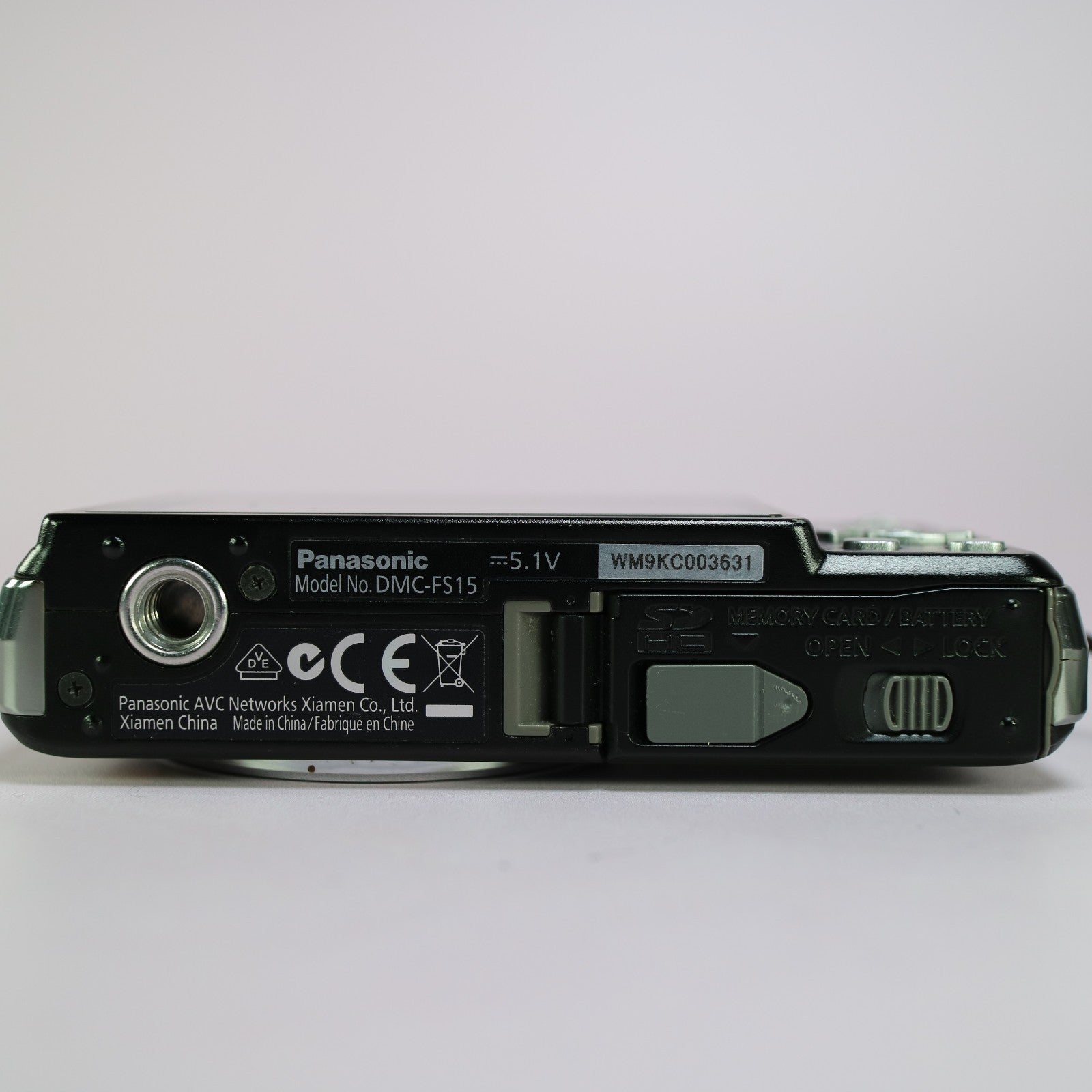 Panasonic Lumix DMC-FS15 12.1MP Digital Camera Black Tested Full Working Set