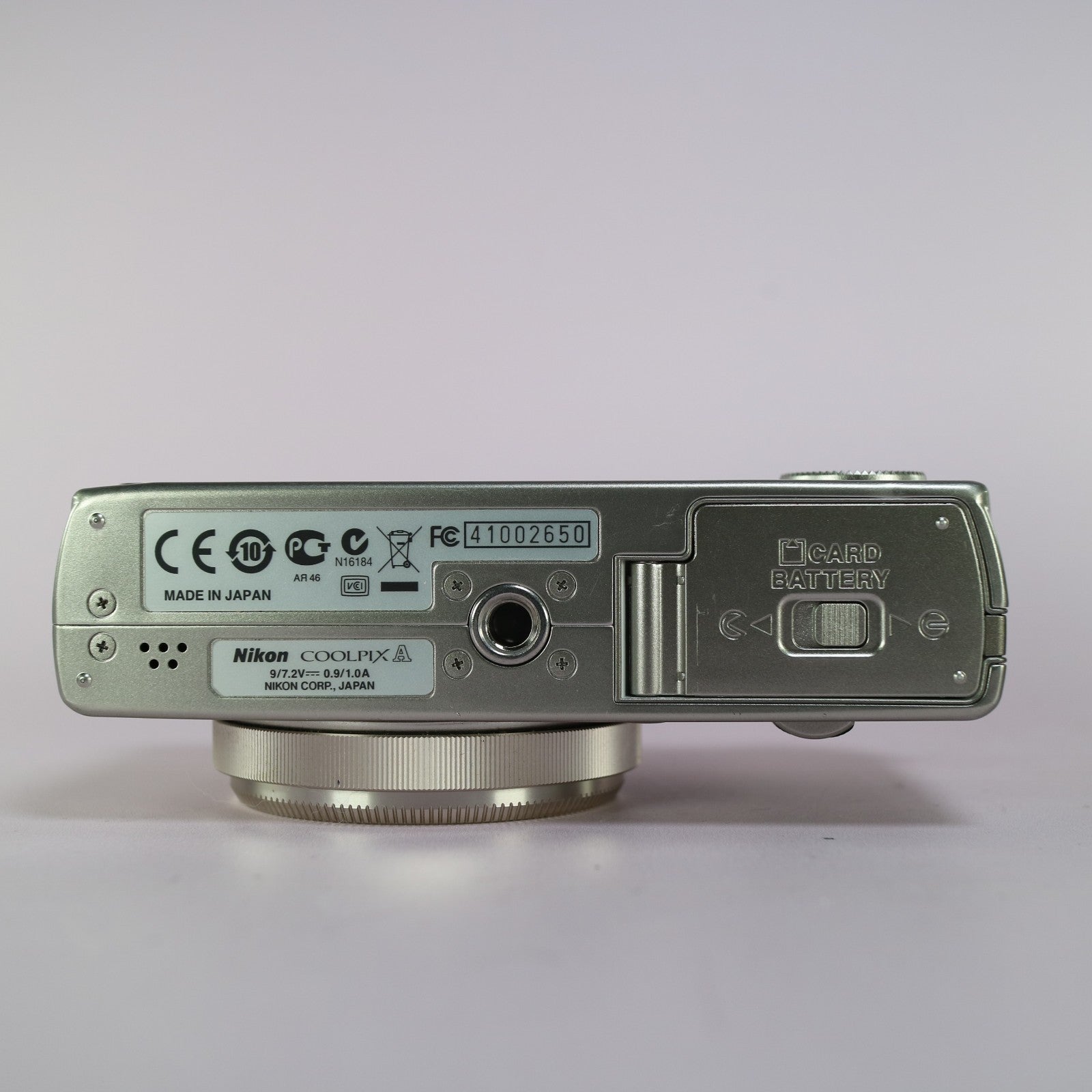 Nikon Coolpix A DX 16.2MP Digital Camera Silver Tested Full Working Set - Mint