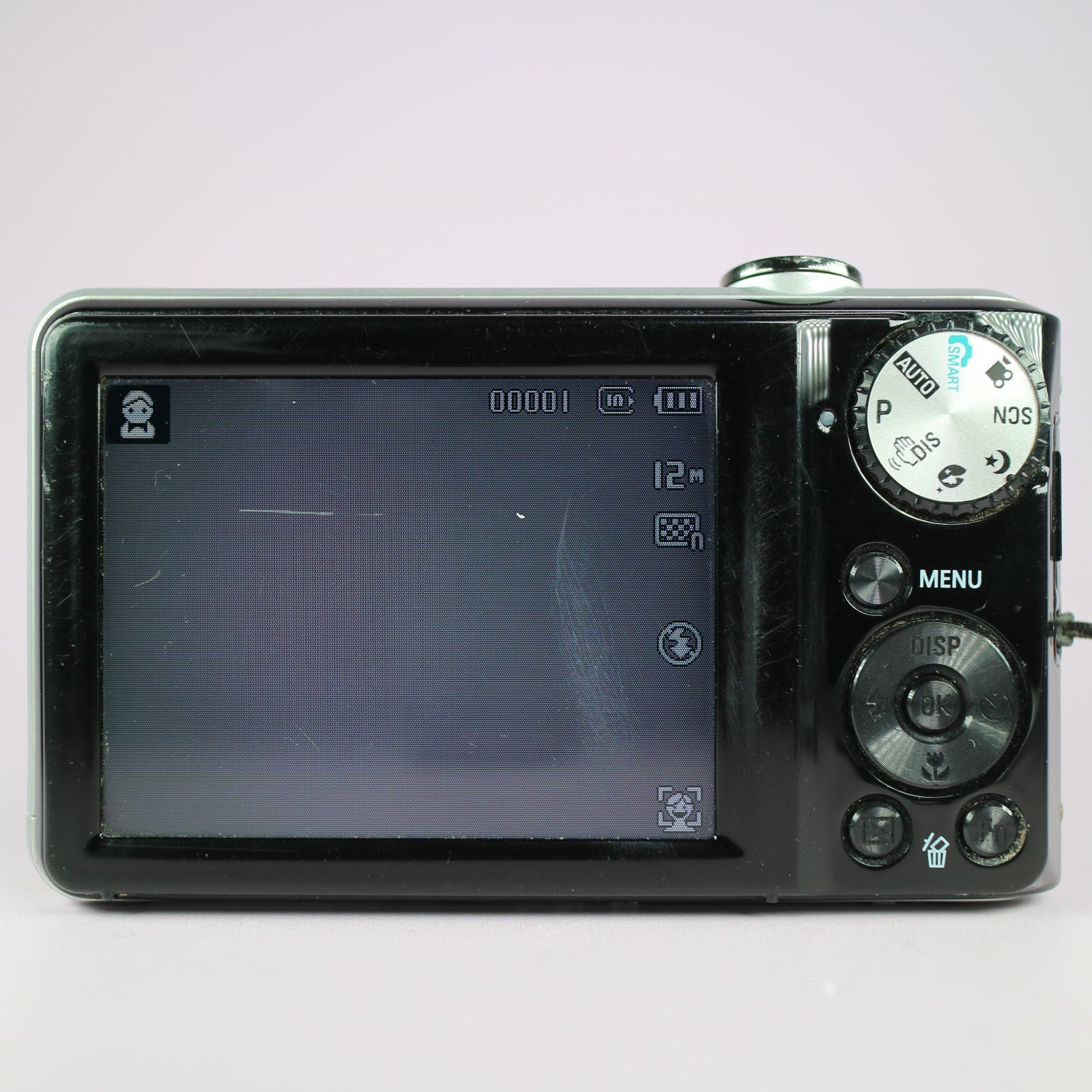 Samsung Digital Camera PL100 12.2MP Selfie Screen Black Tested Full Working Set
