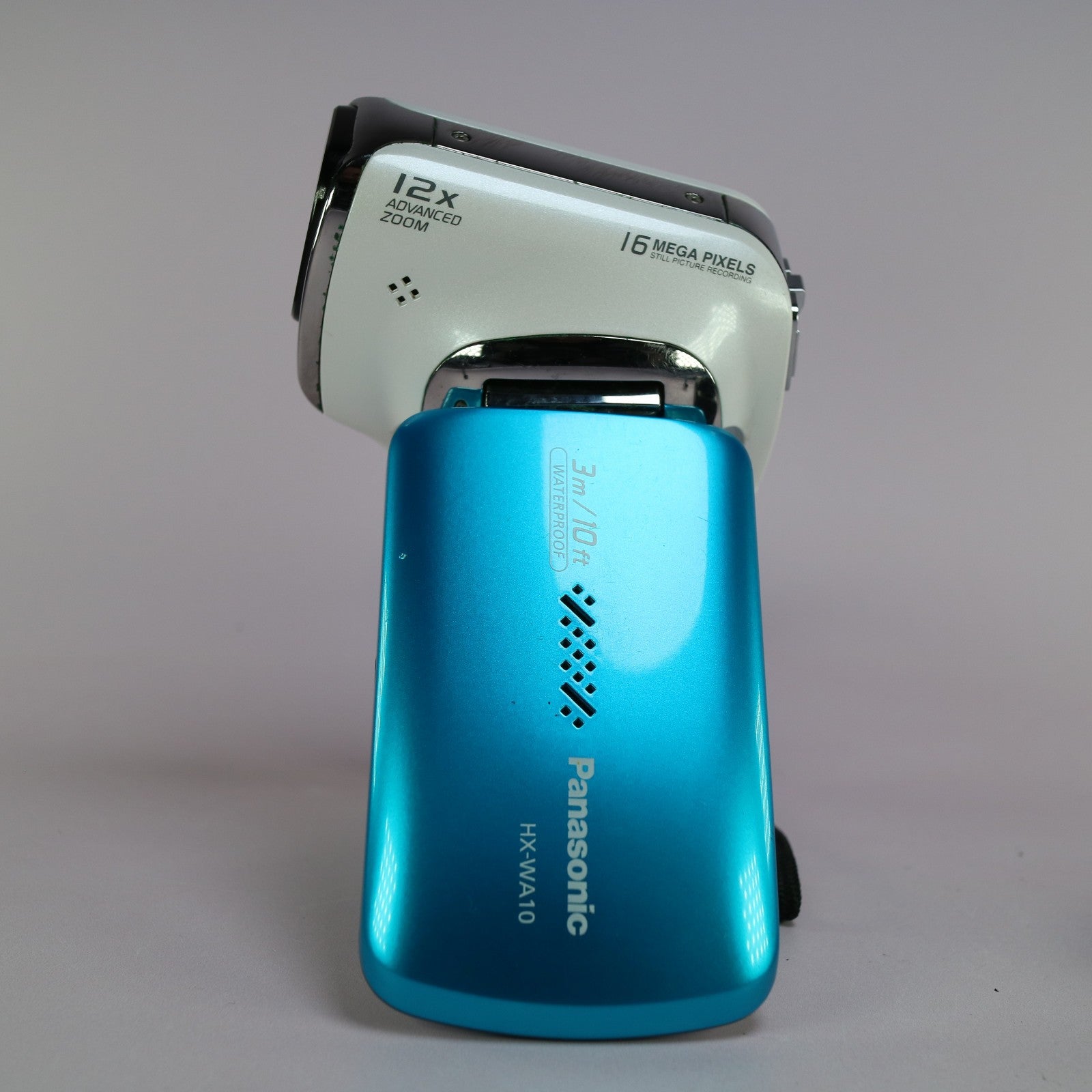 Panasonic HX-WA10 16.0MP Underwater Digital Video Recorder Blue Tested Full Set