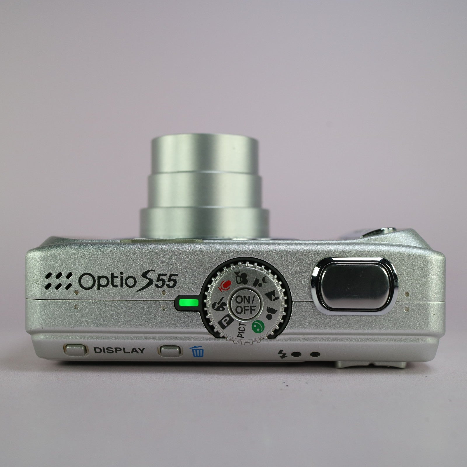 Pentax Optio S55 5.0MP Compact Digital Camera Silver Tested