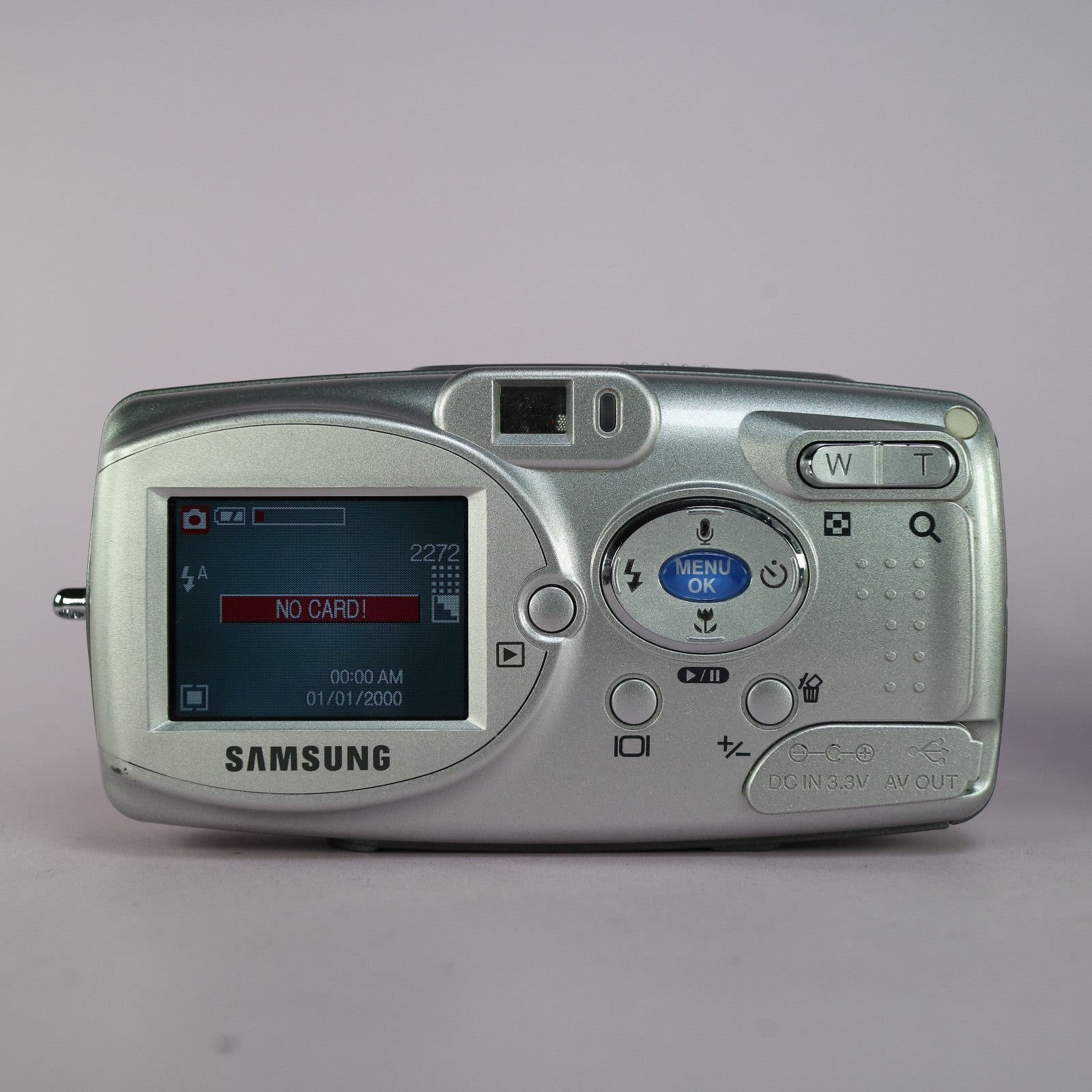 Samsung Digital Camera Digimax U-CA4 4.1MP Silver Tested Full Working Set