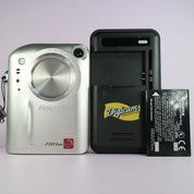 Fujifilm Digital Camera FinePix F601 3.1MP Silver Tested W/ Battery + Charger