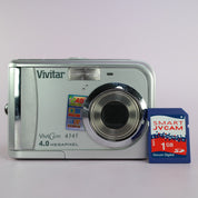 Vivitar Vivicam 4345 4.0MP Compact Digital Camera Silver Tested