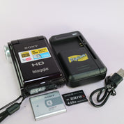 Sony Bloggie MHS-CM5 Handheld HD Camcorder Black Tested Full Working Set