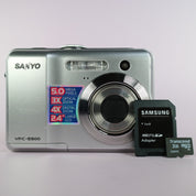 Sanyo VPC-S500 5.0MP Compact Digital Camera Silver Tested