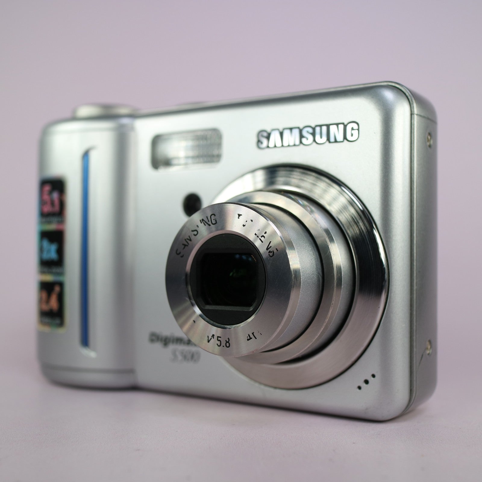 Samsung Digimax S500 5.1MP Compact Digital Camera Silver Tested