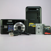 Samsung Digimax L700 7.2MP Digital Camera Black Tested Full Working Set