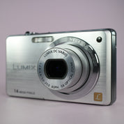 Panasonic Digital Camera Lumix DMC-FS11 14.1MP Silver Tested Full Working Set