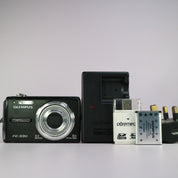 Olympus Digital Camera FE-330 8.0MP Black Tested Full Set