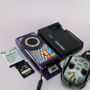 Pentax Digital Camera Optio LS465 16.0MP Purple Tested Full Working Set