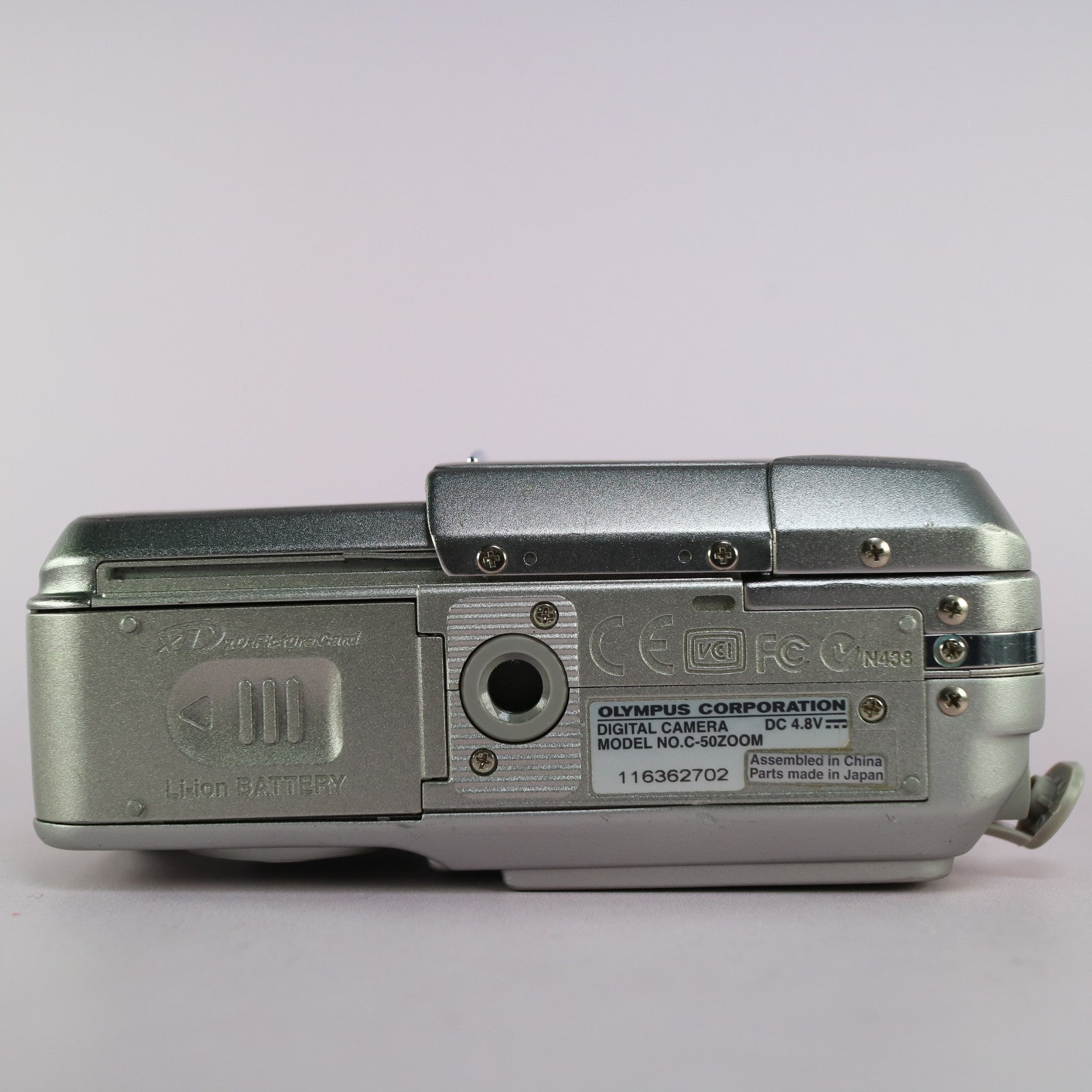 Olympus Digital Camera Camedia C-50 Zoom 5.0MP Silver Tested