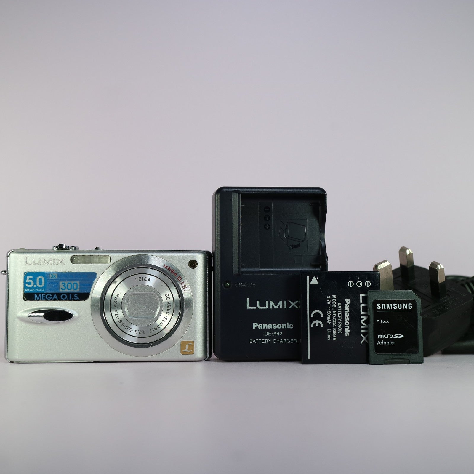 Panasonic Digital Camera Lumix DMC-FX8 5.0MP Silver Tested