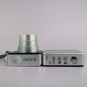 Pentax Optio X 5.0MP Compact Digital Camera Silver Tested Full Working Set