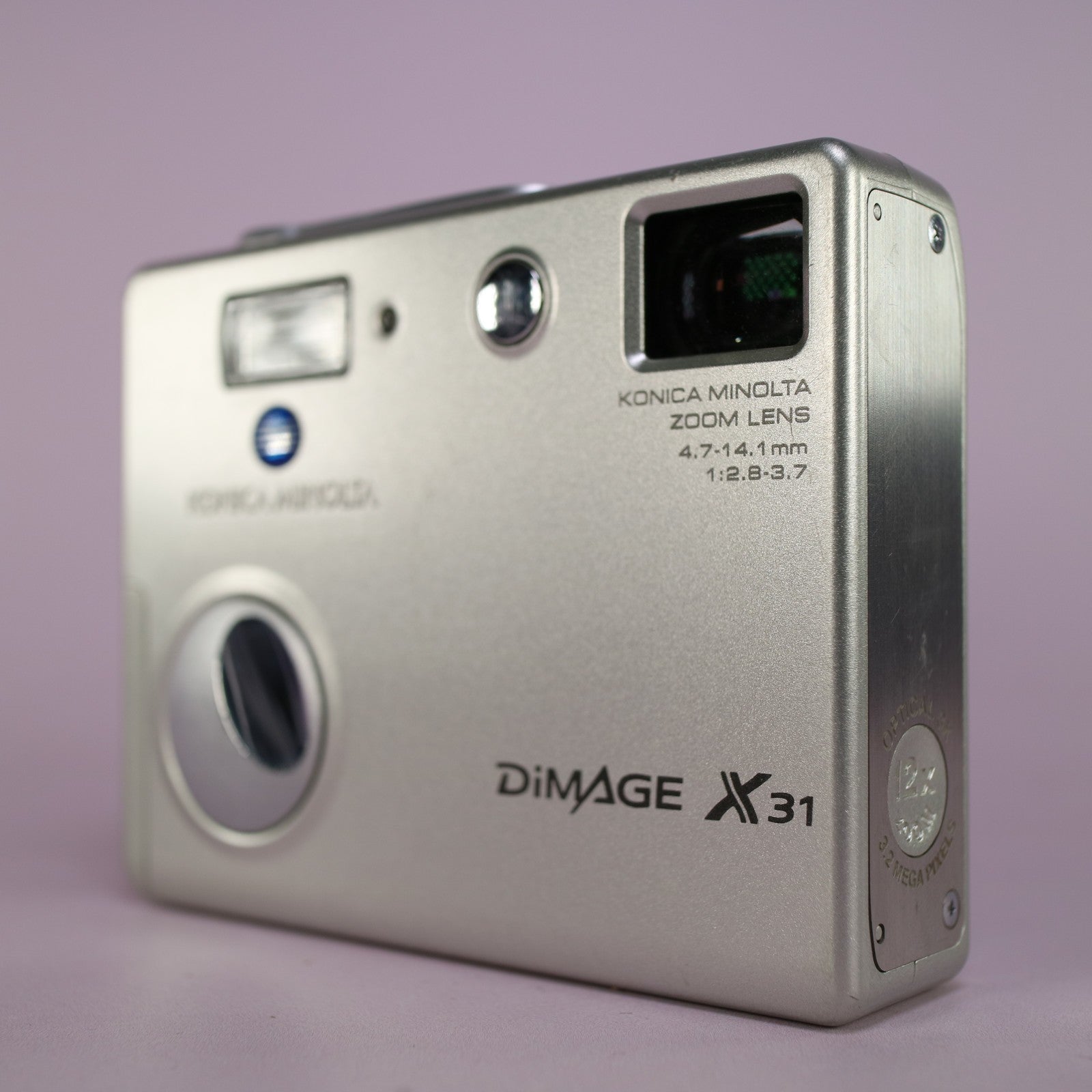 Minolta Dimage X31 3.2MP Compact Digital Camera Silver Tested
