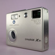 Minolta Dimage X31 3.2MP Compact Digital Camera Silver Tested