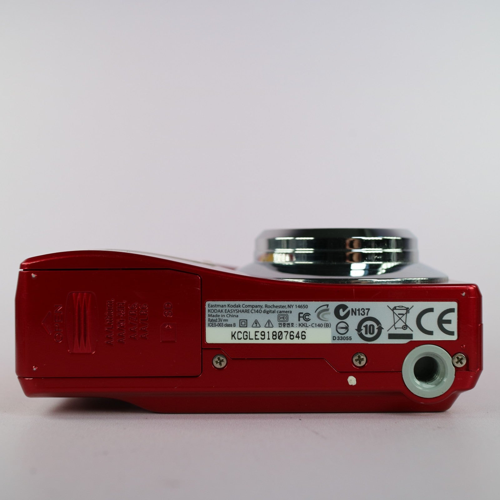 Kodak Digital Camera EasyShare C140 8.2MP Red Tested