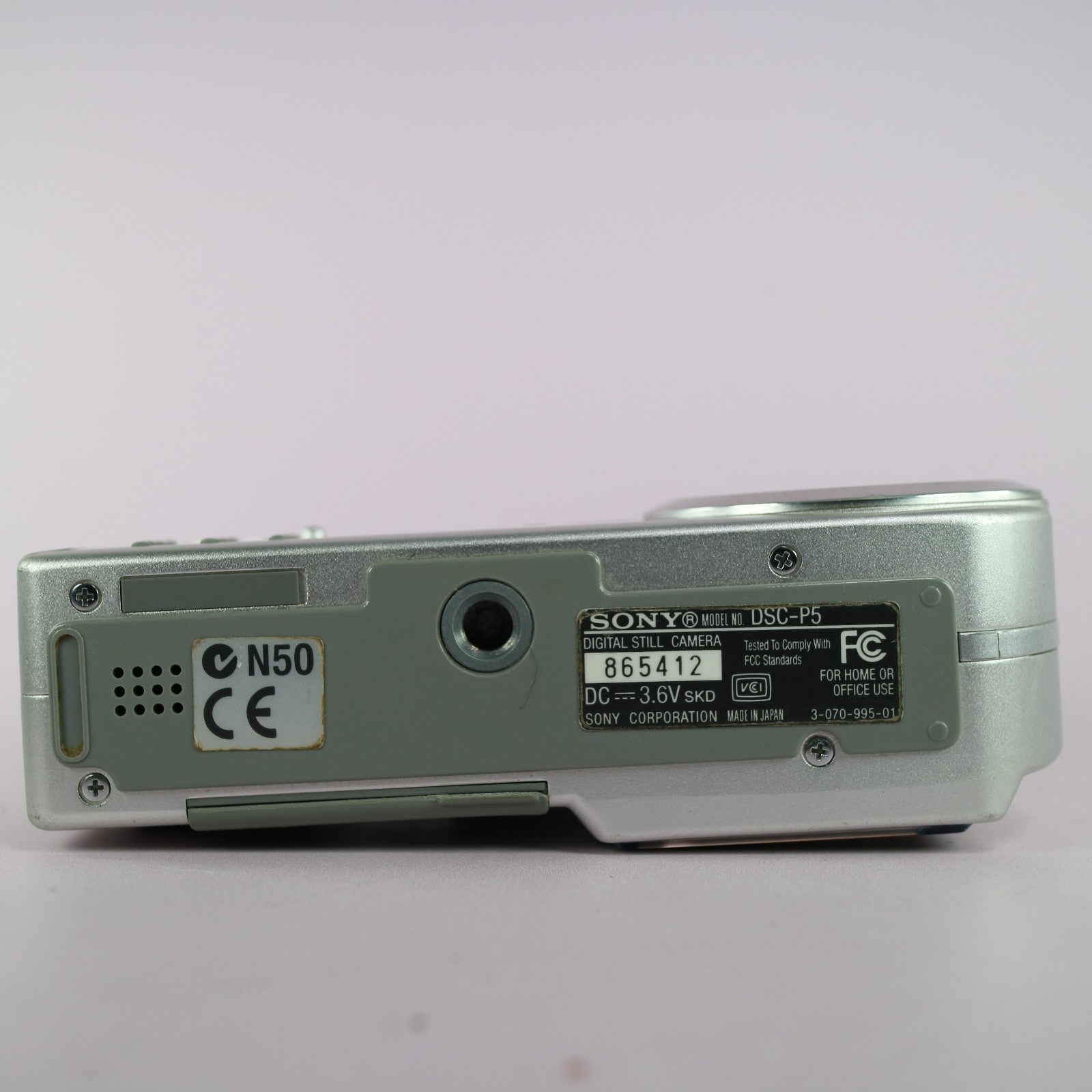 Sony Digital Camera Cybershot DSC-P5 3.2MP Silver Tested