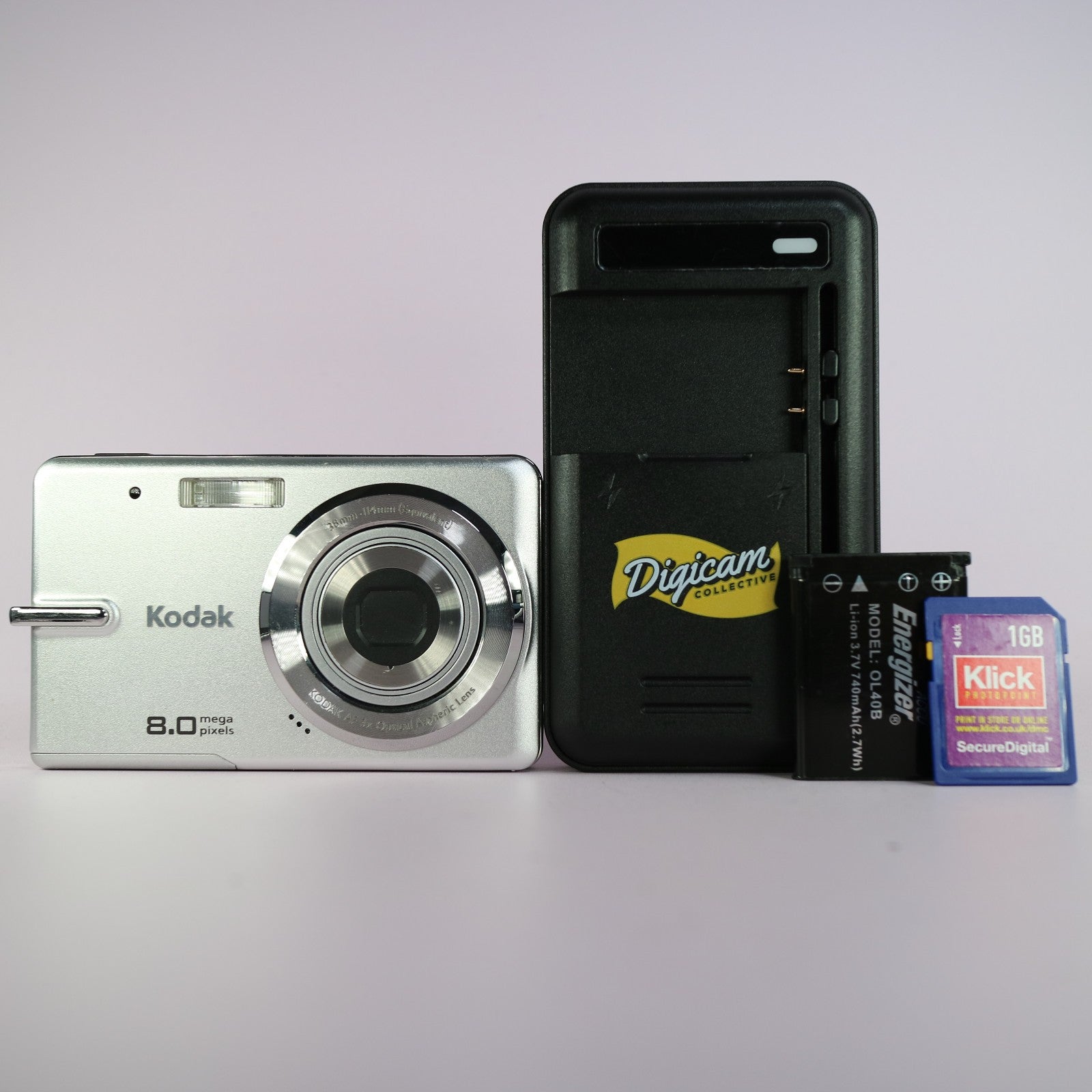Kodak Digital Camera EasyShare M883 8.0MP Silver Tested Full Working Set