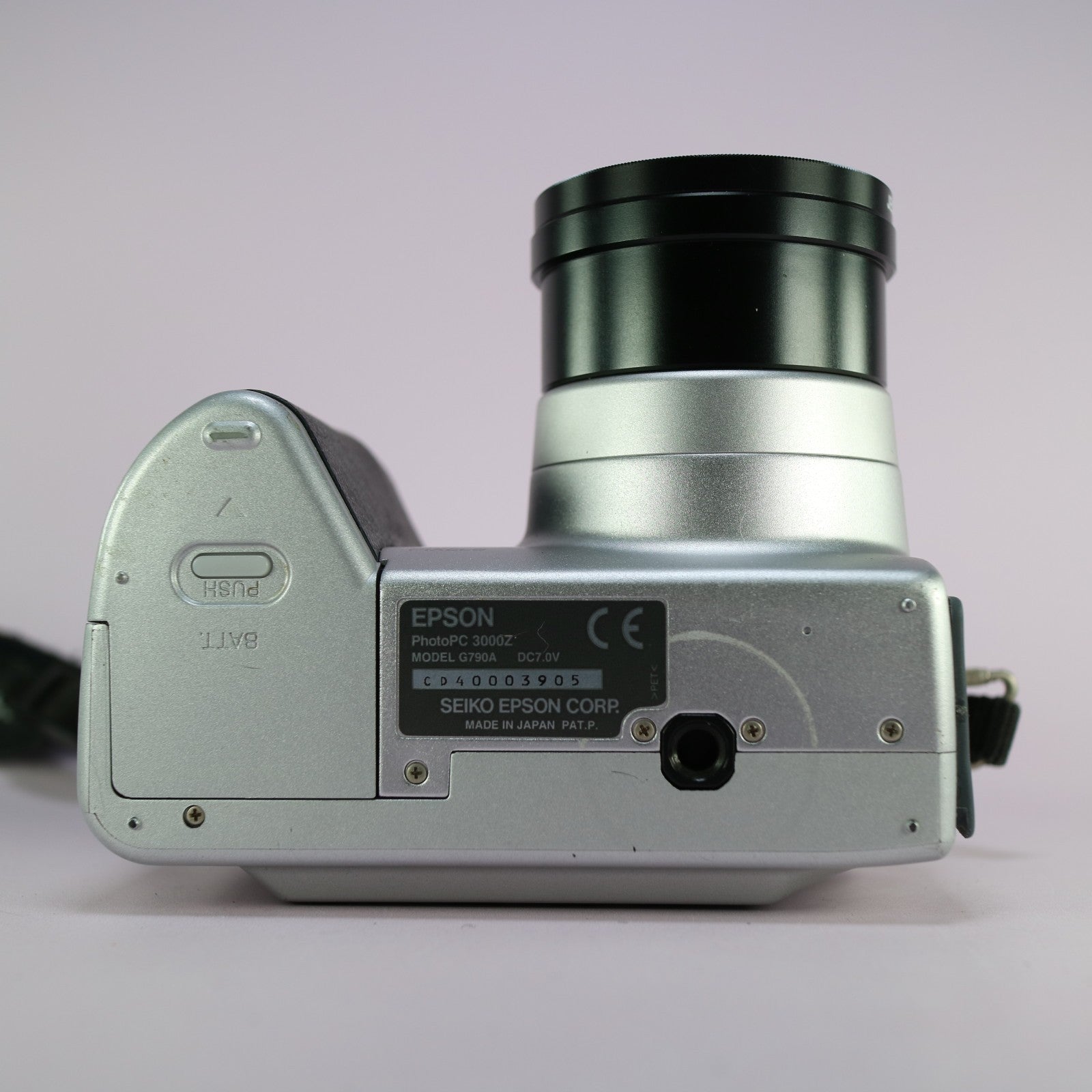 Seiko Epson Digital Bridge Camera PhotoPC 3000Z 3.3MP w/ Adapter Silver Tested