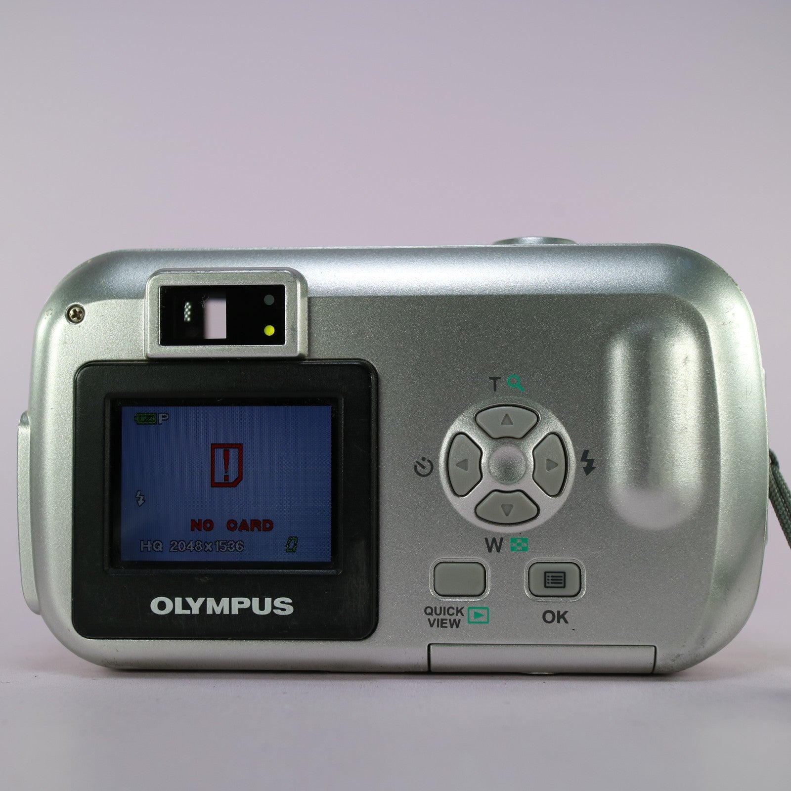 Olympus Digital Camera Camedia D-395 2.0MP Silver Tested With xD Card