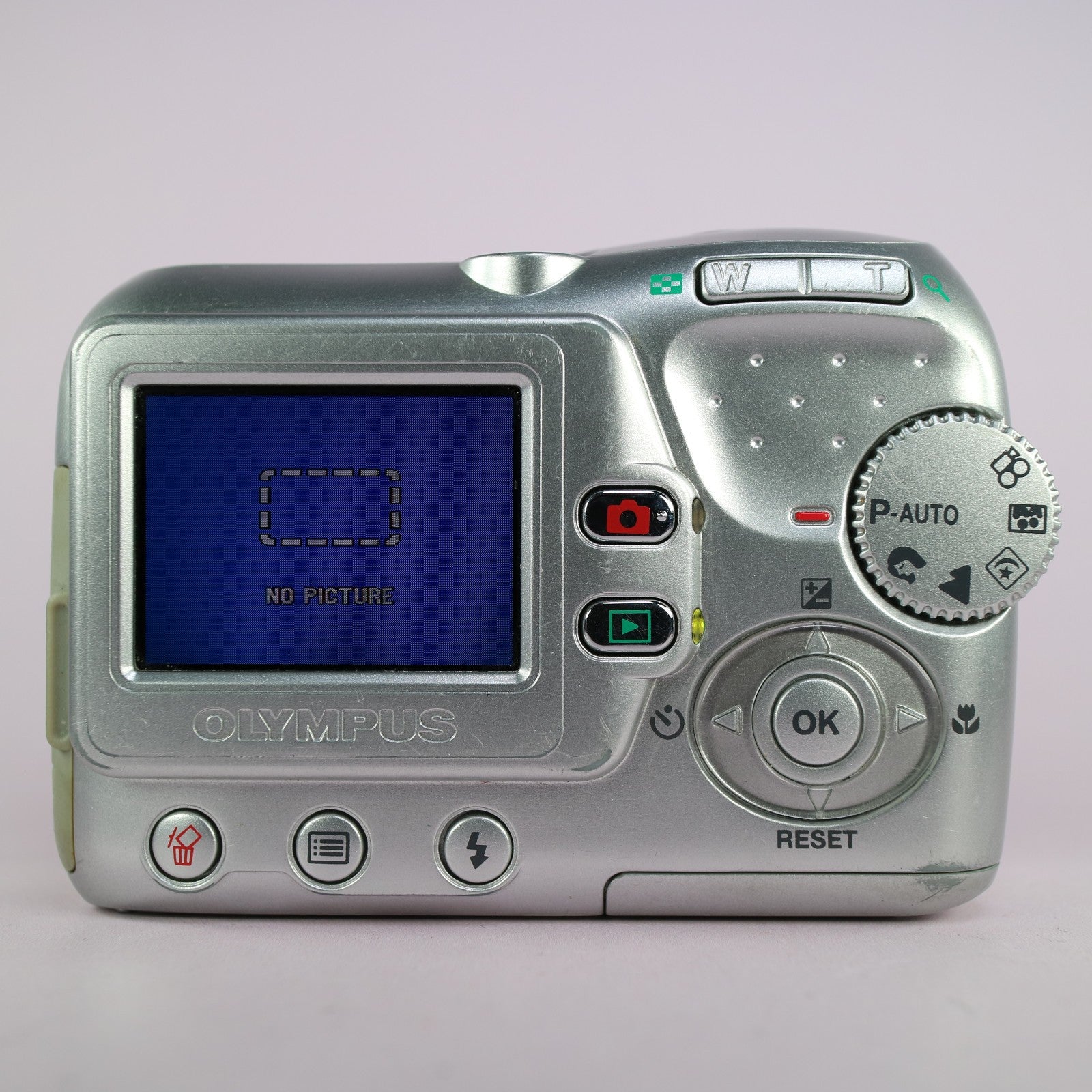 Olympus Digital Camera Camedia C-370 Zoom 3.2MP Silver Tested