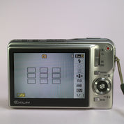 Casio Digital Camera Exilim EX-S880 8.1MP Silver Tested Full Working Set
