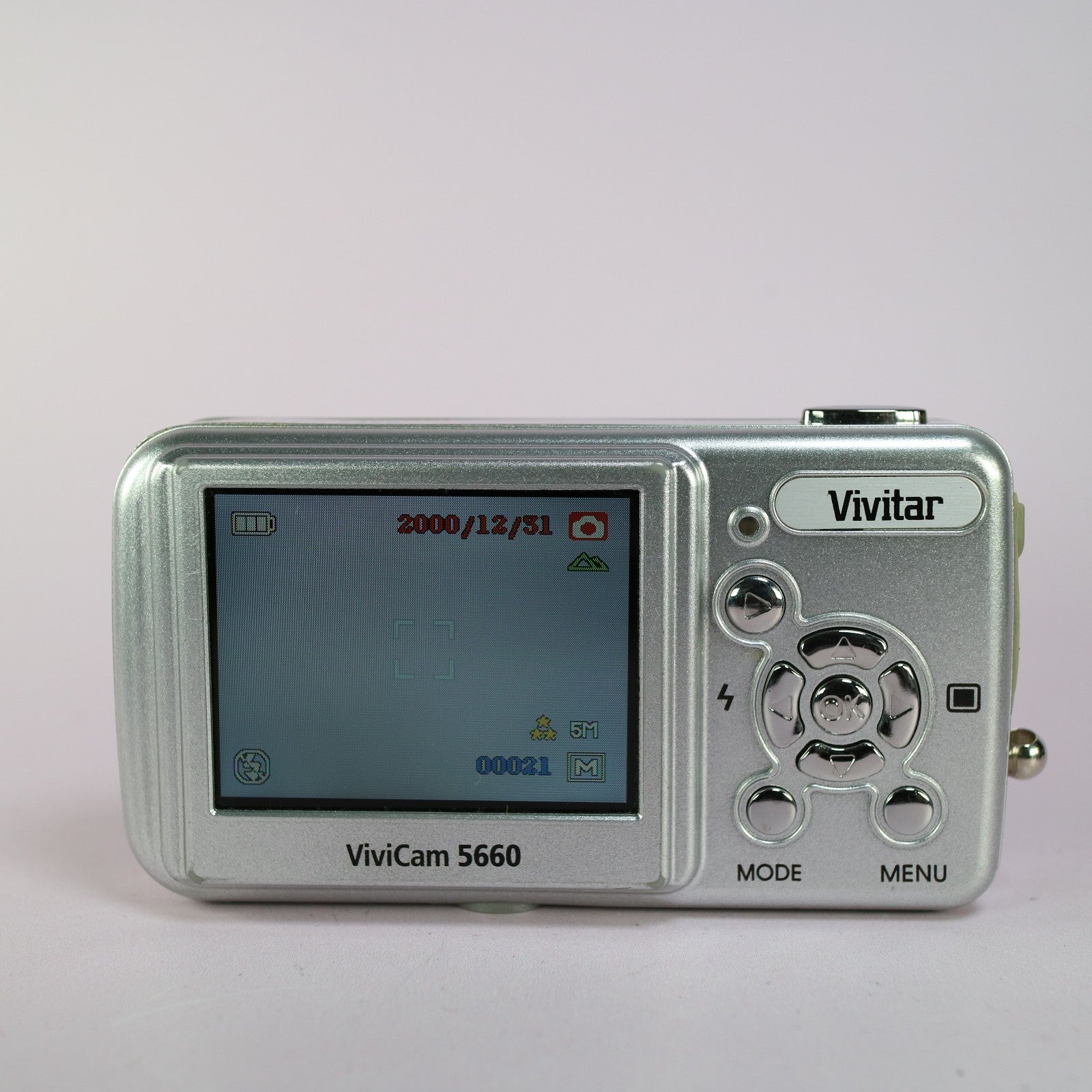 Vivitar Digital Camera Vivicam 5660 5.0MP Silver Tested
