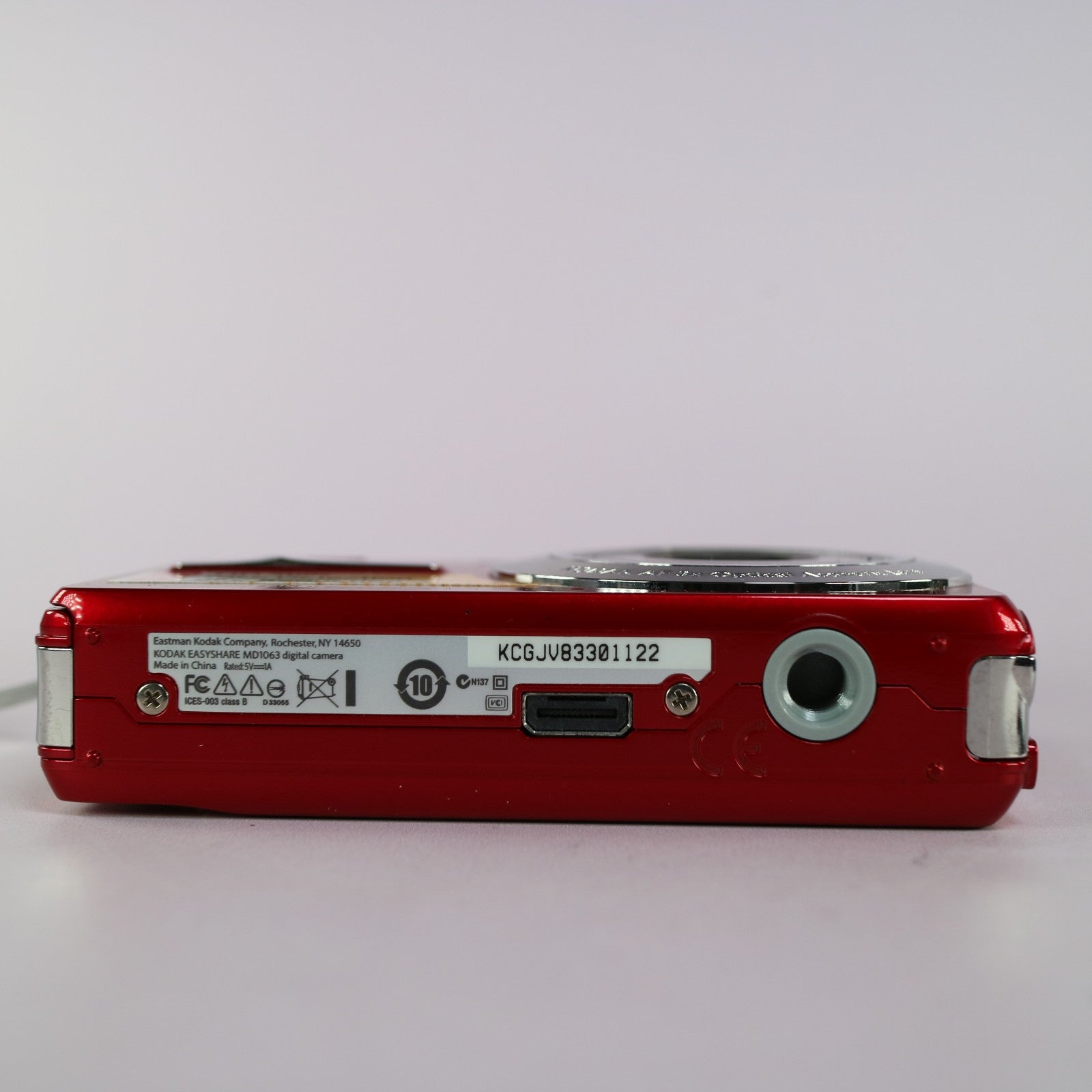 Kodak Digital Camera EasyShare MD1063 10.3MP Red Tested Full Working Set