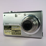 Pentax Optio T20 7.1MP Compact Touchscreen Digital Camera Silver Tested