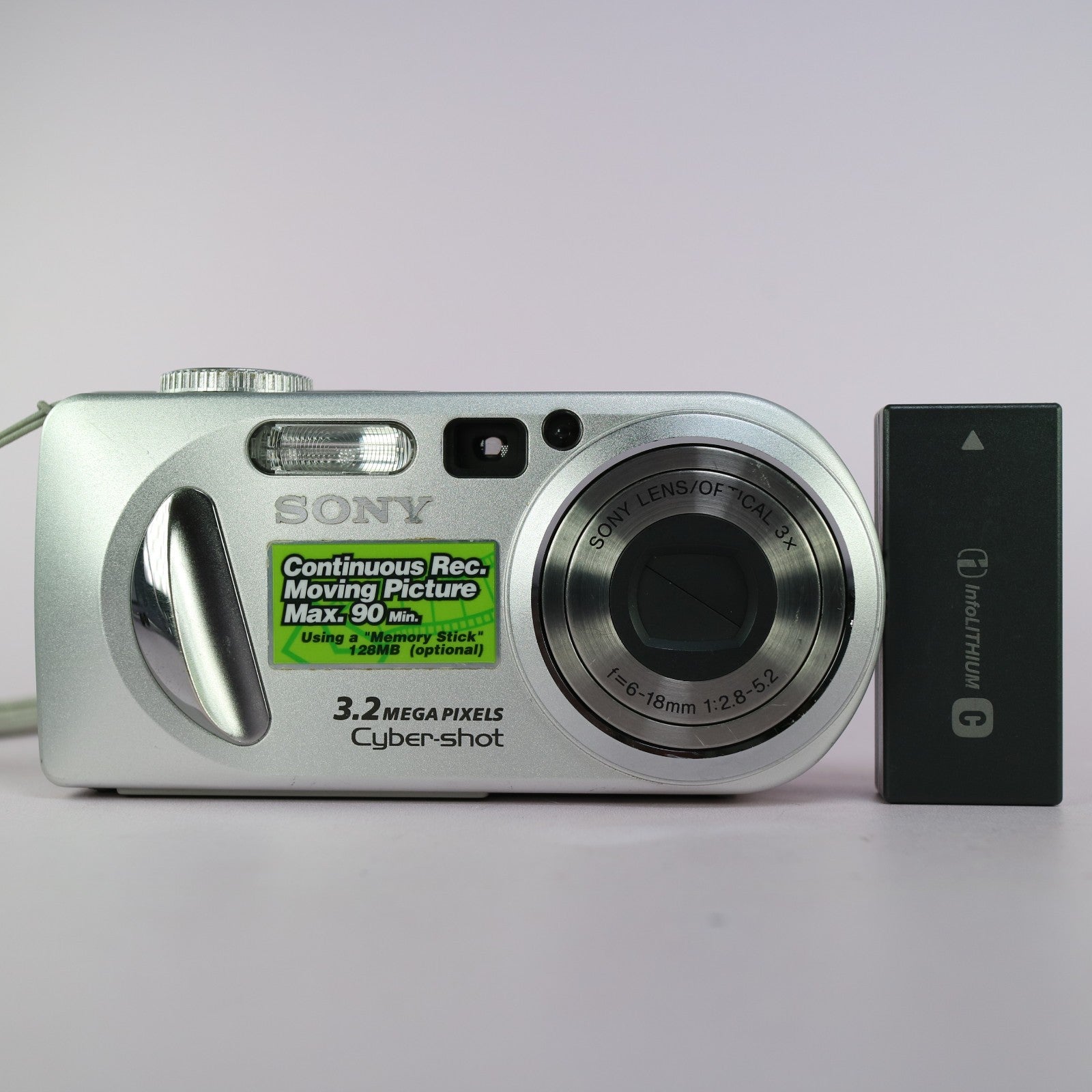 Sony Digital Camera Cybershot DSC-P8 3.2MP Silver Tested