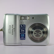 Nikon Digital Camera Coolpix L3 5.1MP Silver Tested
