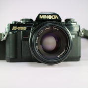 Minolta X-700 35mm Film SLR Camera Black w/ MD 50mm f/1.7 Lens Tested