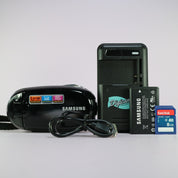 Samsung SMX-C20BP Handheld Camcorder Black Tested Full Working Set