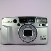 Pentax Espio 135M 35mm Film Point and Shoot Camera Silver Tested