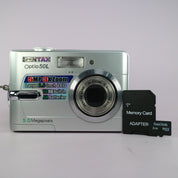 Pentax Optio 50L 5.0MP Compact Digital Camera Silver Tested