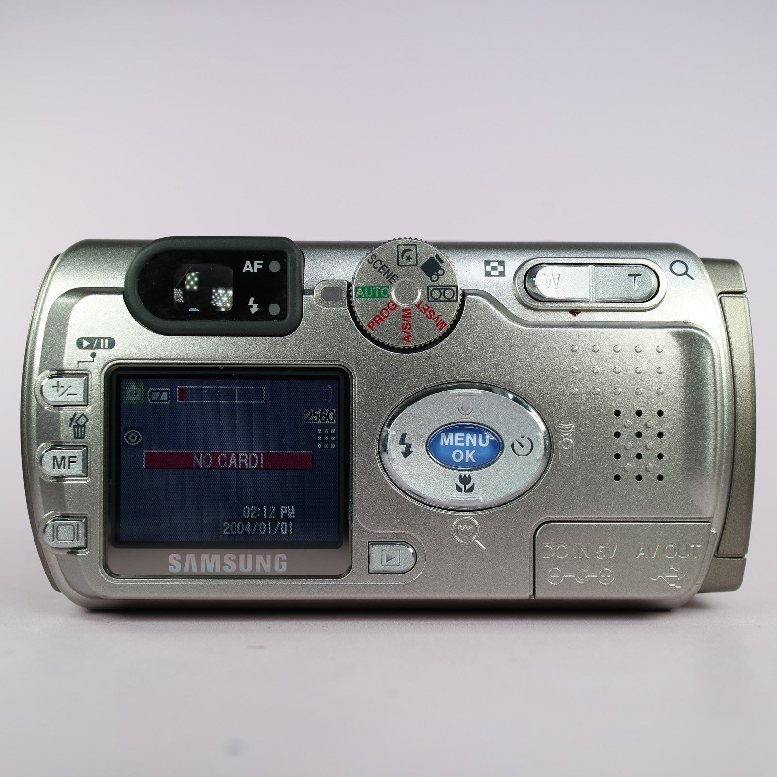 Samsung Digital Camera Digimax V5 5.0MP Silver Tested