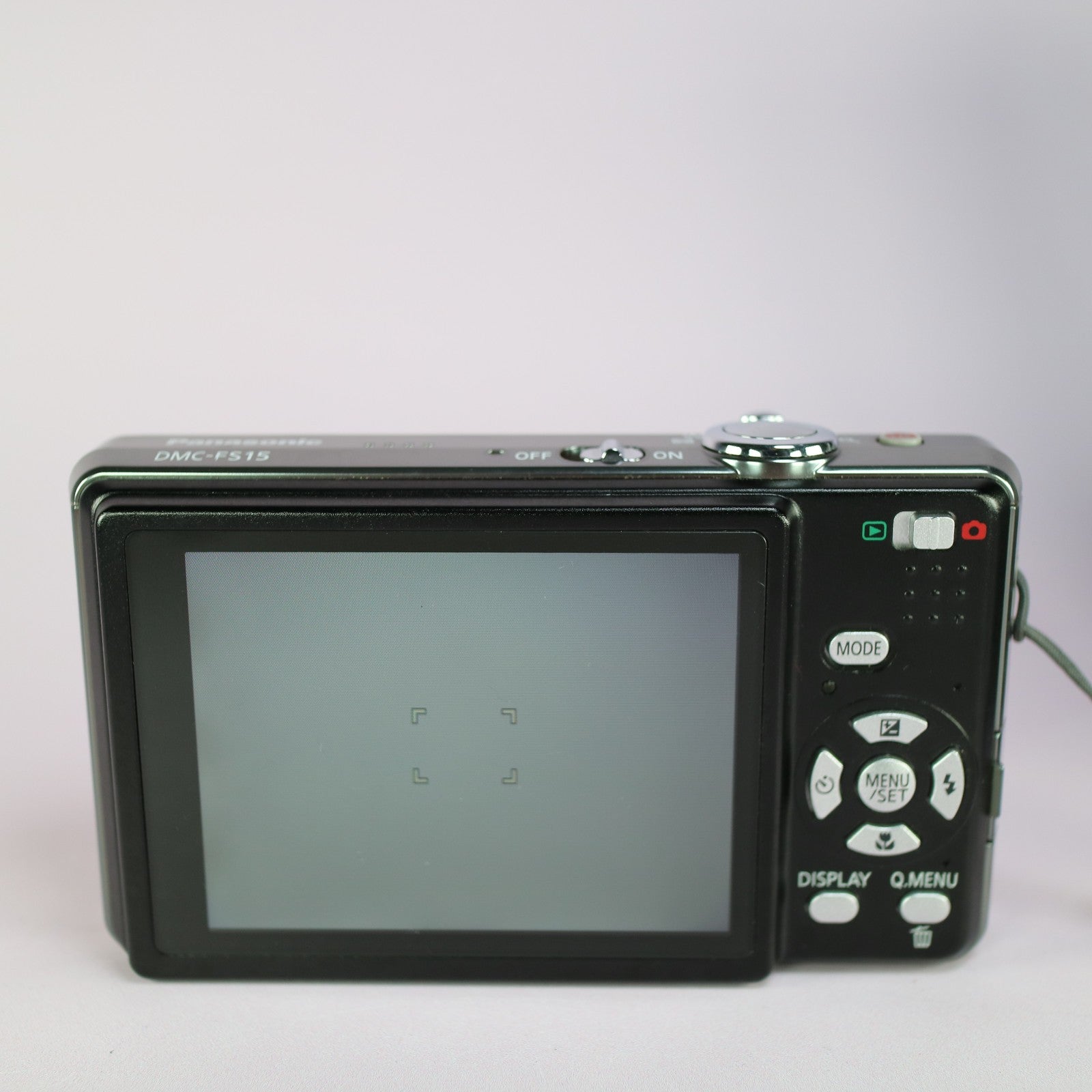 Panasonic Lumix DMC-FS15 12.1MP Digital Camera Black Tested Full Working Set