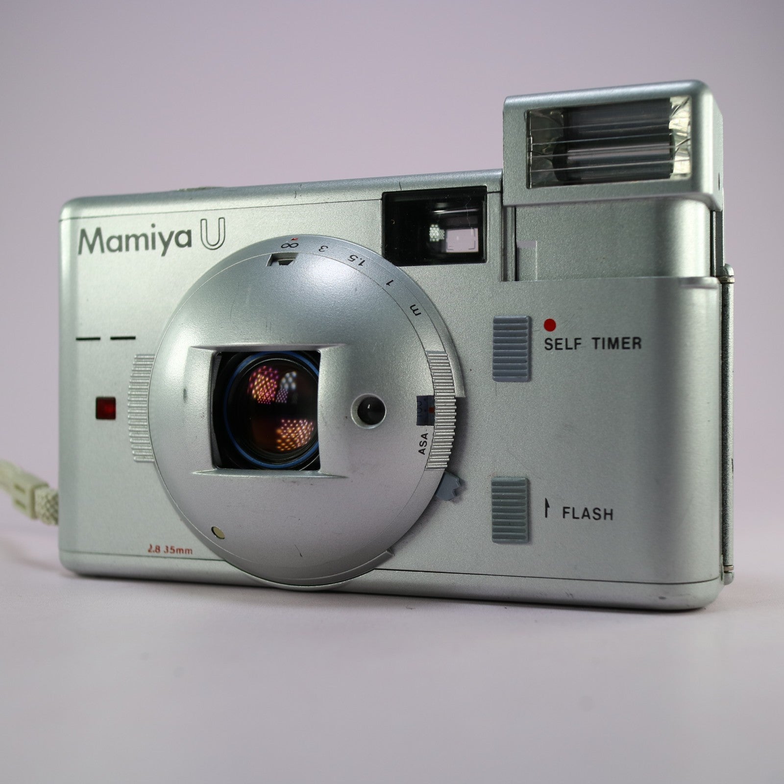 Mamiya U 35mm Film Point and Shoot Camera Silver Tested