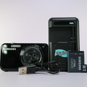 Samsung Digital Camera PL122 14.2MP Selfie Screen Black Tested Full Working Set