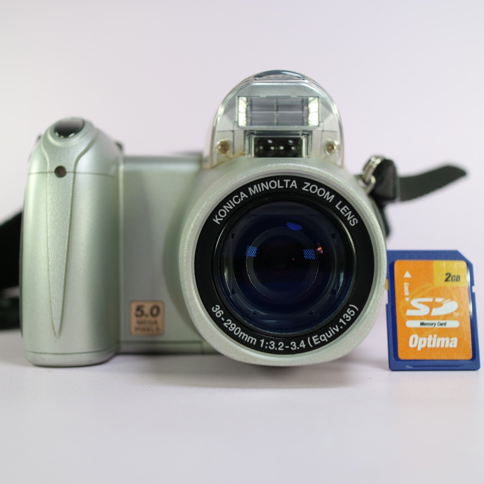 Minolta Digital Bridge Camera Dimage Z20 5.0MP Silver Tested
