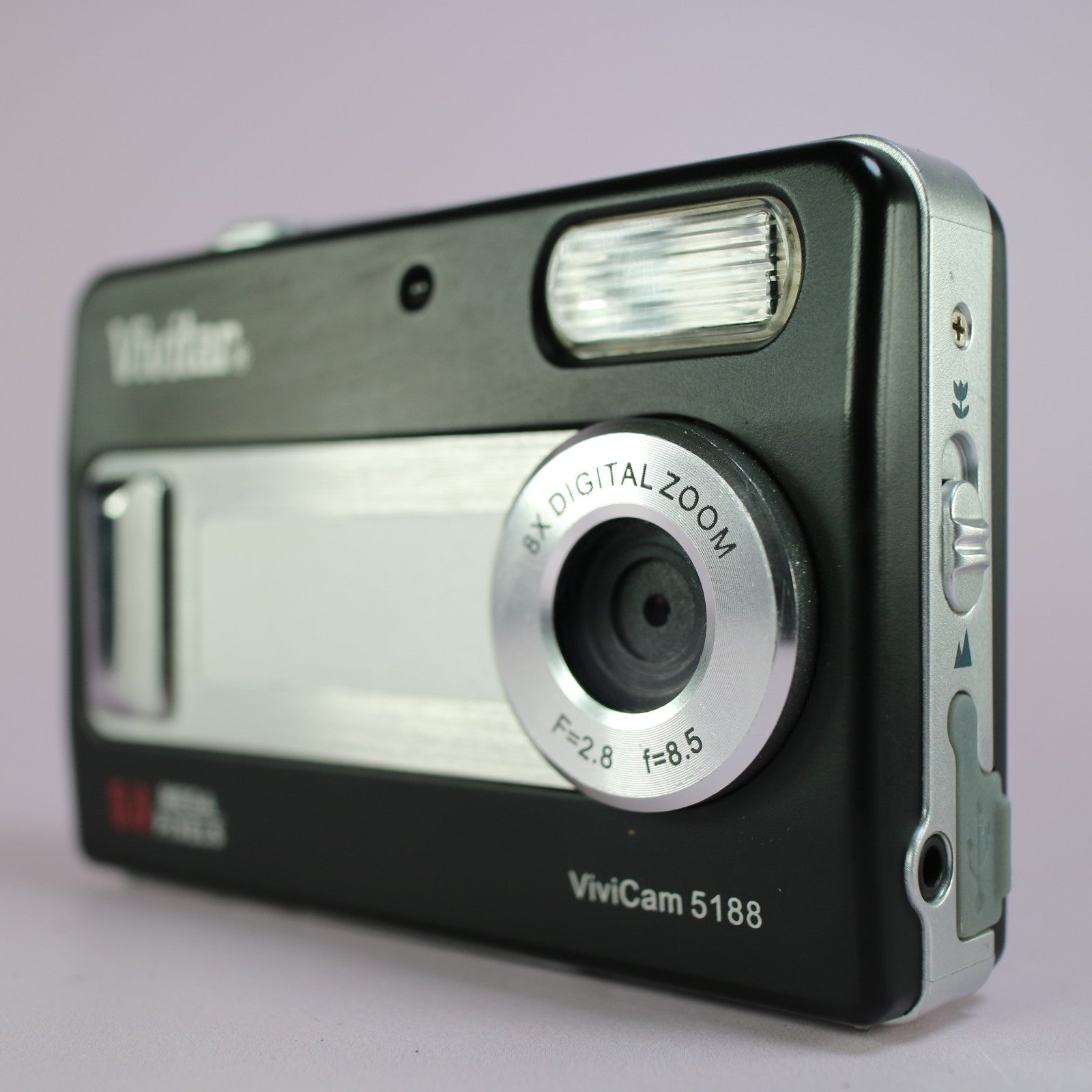 Vivitar Digital Camera Vivicam 5188 5.0MP Black Tested