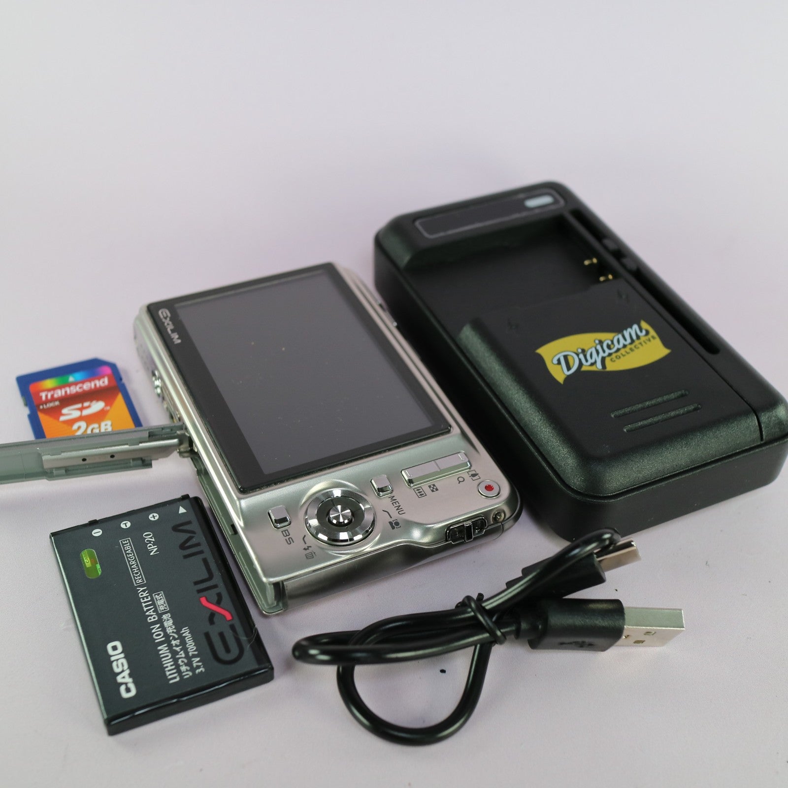 Casio Digital Camera Exilim EX-S880 8.1MP Silver Tested Full