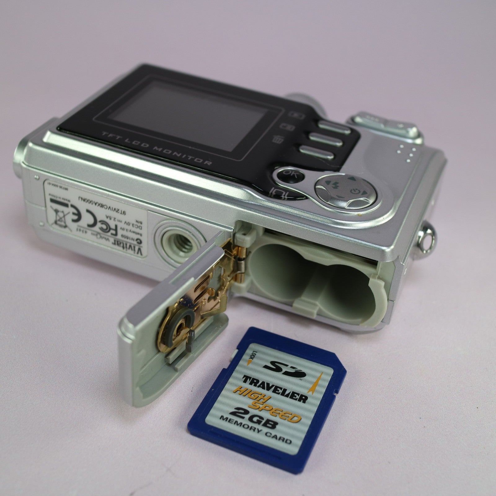 Vivitar Vivicam 4345 4.0MP Compact Digital Camera Silver Tested